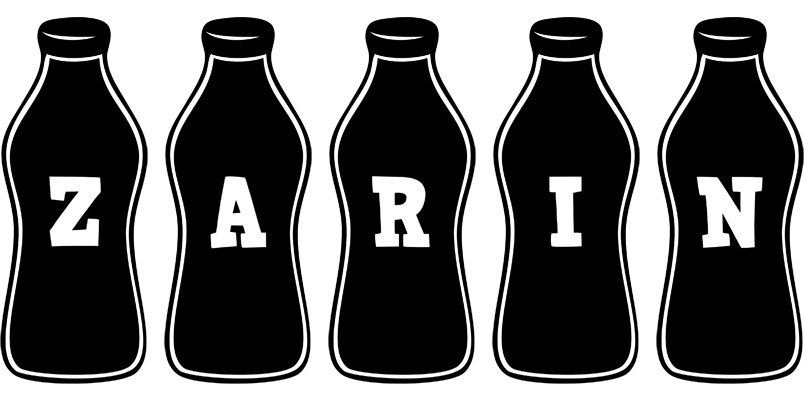 Zarin bottle logo