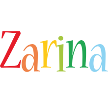 Zarina birthday logo