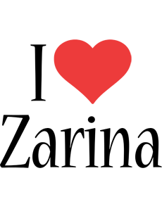 Zarina i-love logo