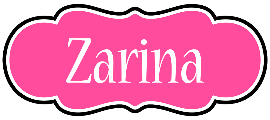 Zarina invitation logo