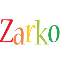 Zarko birthday logo