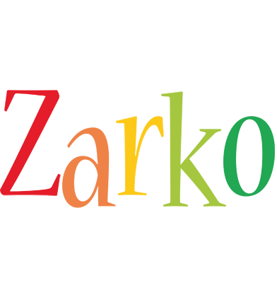 Zarko birthday logo