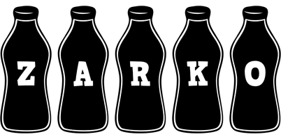 Zarko bottle logo