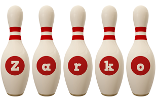 Zarko bowling-pin logo