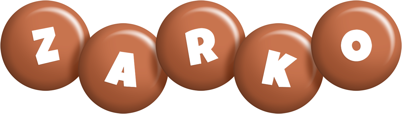 Zarko candy-brown logo