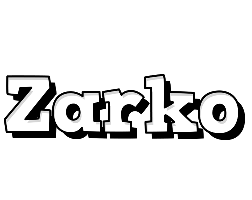 Zarko snowing logo