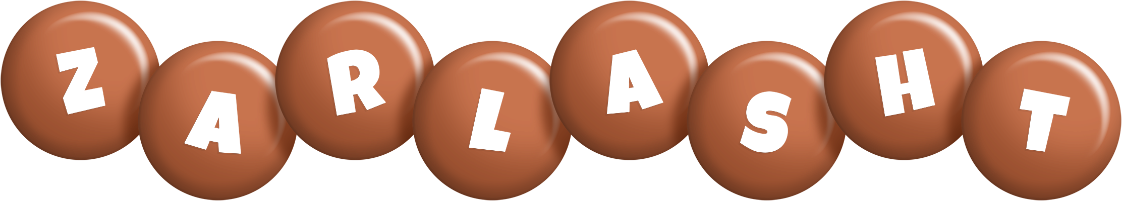Zarlasht candy-brown logo