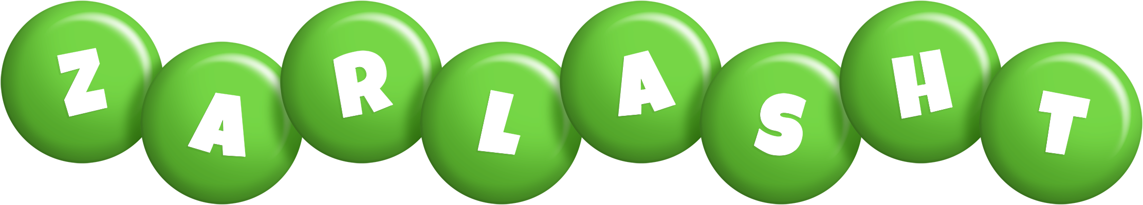 Zarlasht candy-green logo