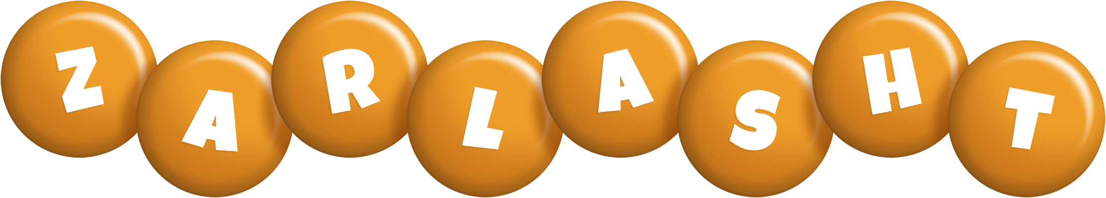Zarlasht candy-orange logo