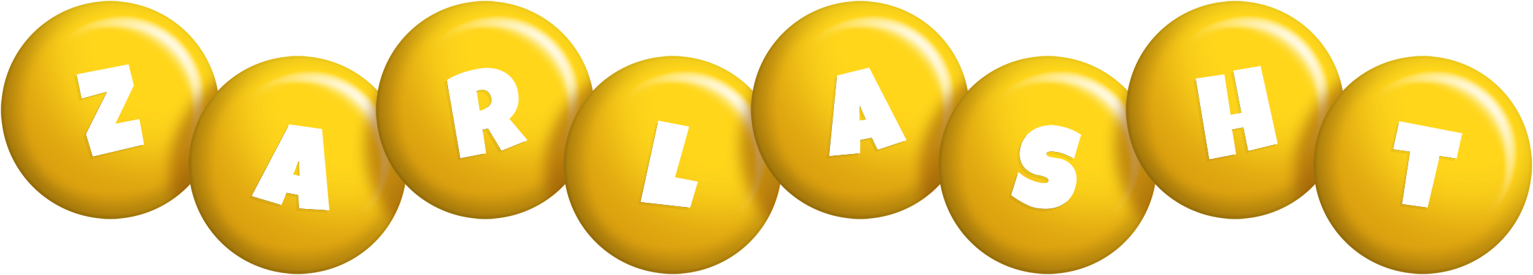 Zarlasht candy-yellow logo