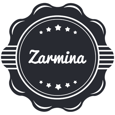 Zarmina badge logo