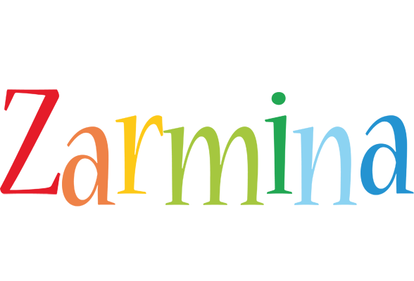 Zarmina birthday logo