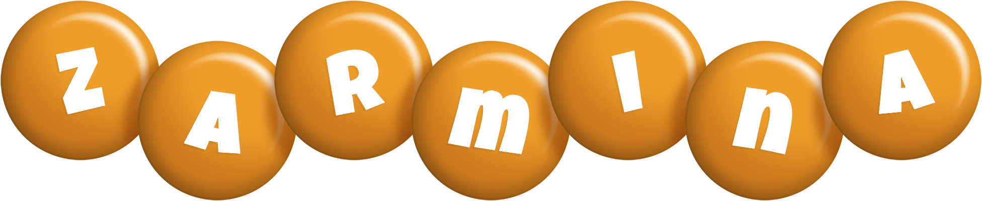 Zarmina candy-orange logo