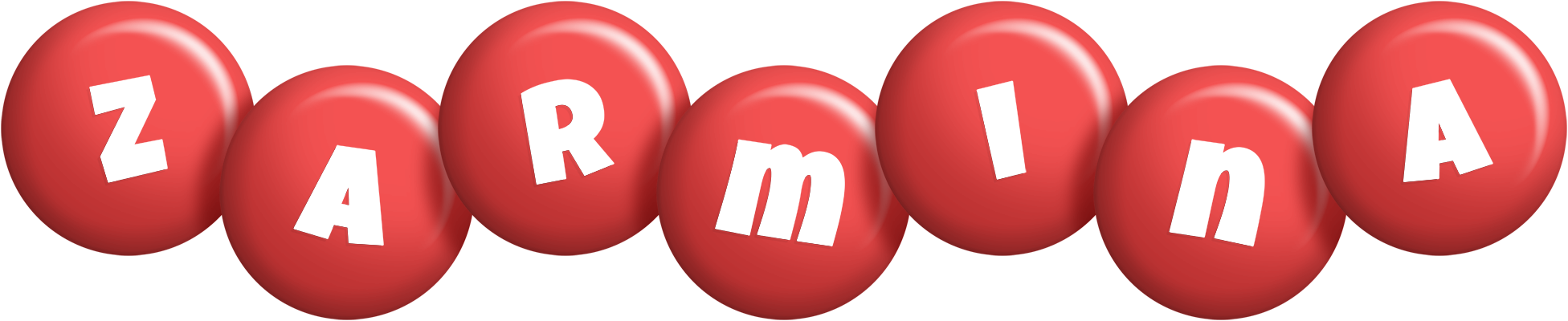 Zarmina candy-red logo