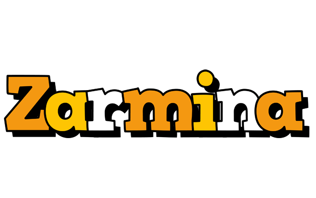 Zarmina cartoon logo