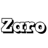 Zaro snowing logo