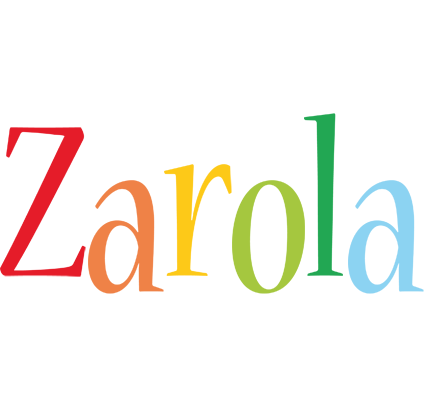 Zarola birthday logo