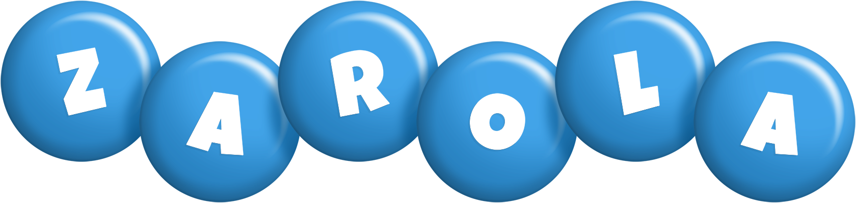 Zarola candy-blue logo