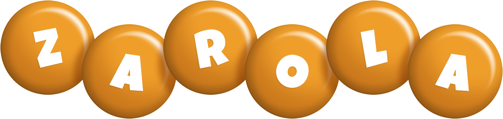 Zarola candy-orange logo