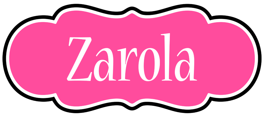 Zarola invitation logo