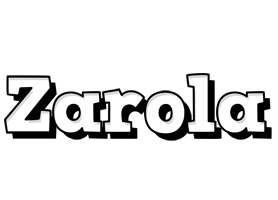 Zarola snowing logo