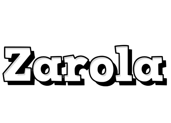 Zarola snowing logo