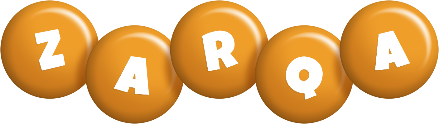 Zarqa candy-orange logo