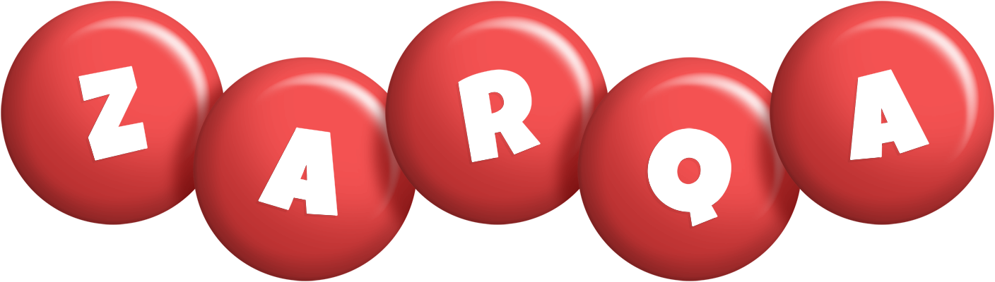 Zarqa candy-red logo