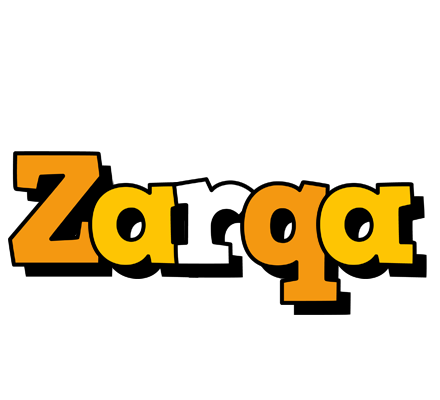 Zarqa cartoon logo