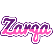 Zarqa cheerful logo
