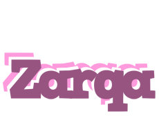 Zarqa relaxing logo