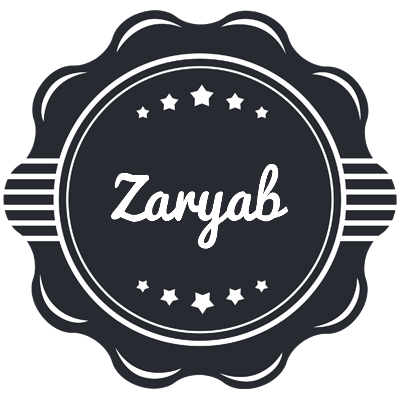 Zaryab badge logo