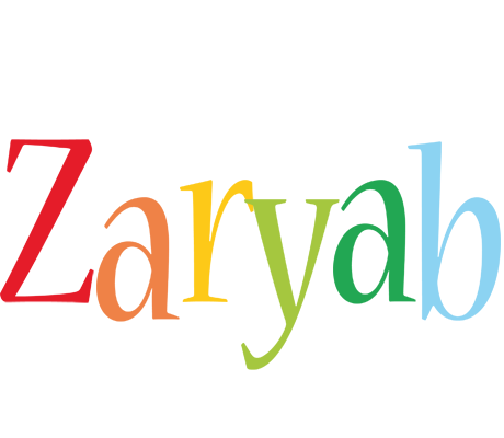 Zaryab birthday logo