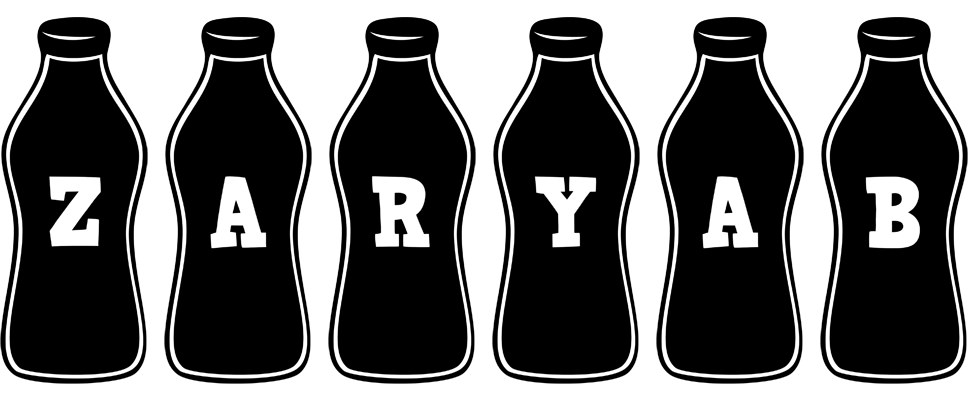 Zaryab bottle logo