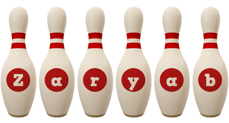 Zaryab bowling-pin logo