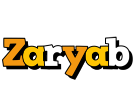 Zaryab cartoon logo