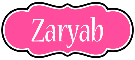 Zaryab invitation logo