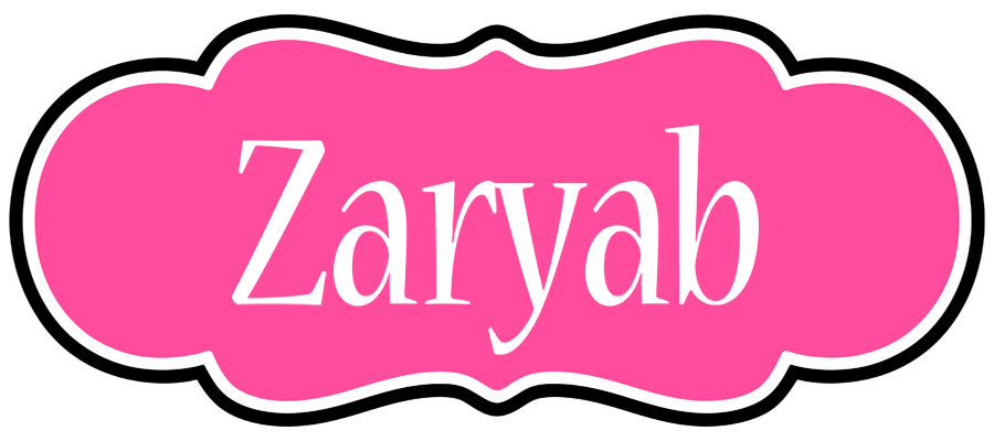 Zaryab invitation logo