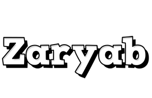 Zaryab snowing logo