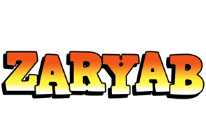 Zaryab sunset logo