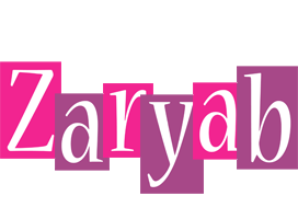 Zaryab whine logo