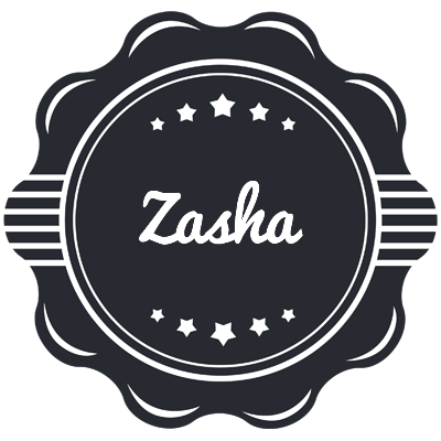 Zasha badge logo