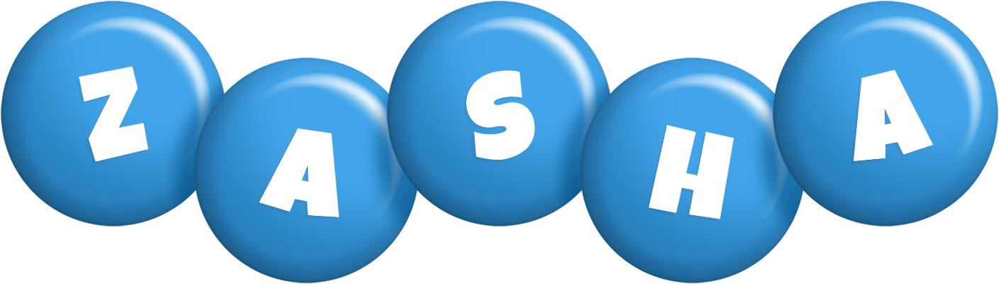 Zasha candy-blue logo