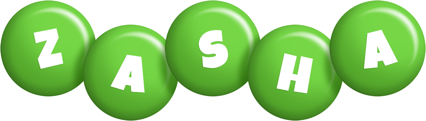Zasha candy-green logo