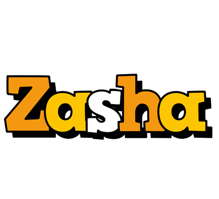 Zasha cartoon logo