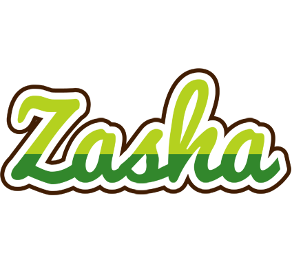 Zasha golfing logo