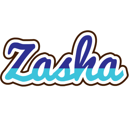 Zasha raining logo