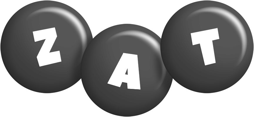 Zat candy-black logo