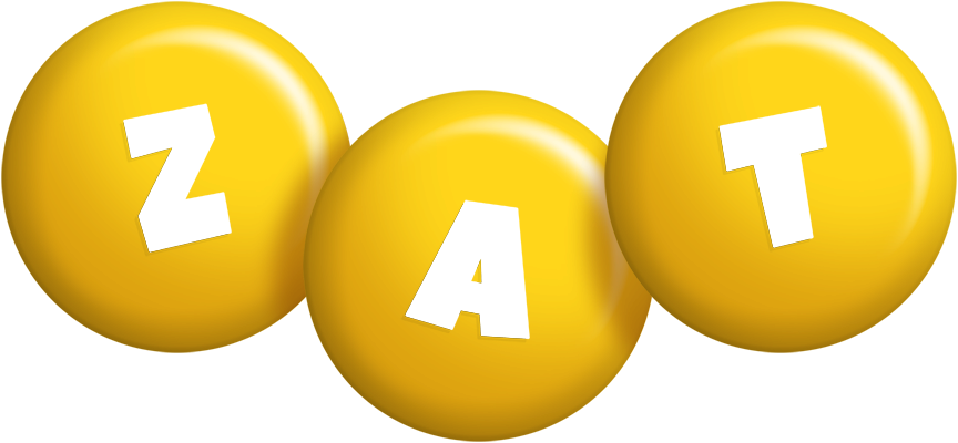 Zat candy-yellow logo