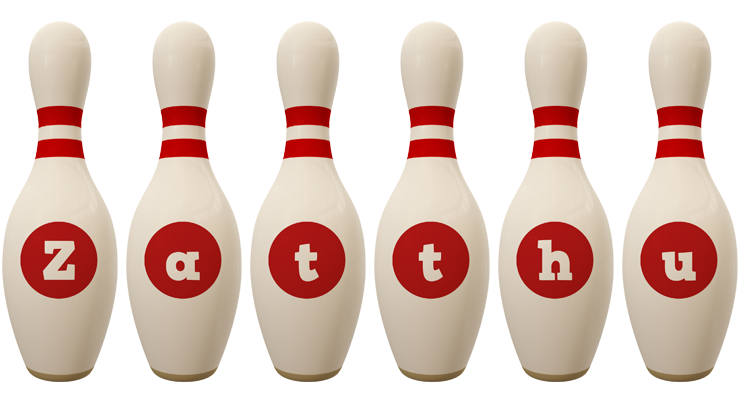 Zatthu bowling-pin logo